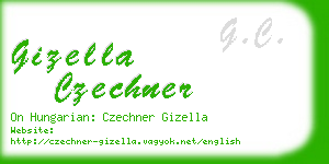 gizella czechner business card